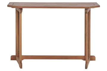 Manuele Hopfällbart Balkongbord och Trädgårdsbord 110 cm Trä - Ljusbrun - Utemöbler & utemiljö - Balkong & altan - Balkongmöbler - Balkongbord