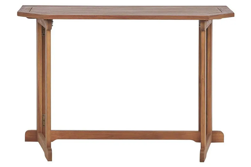 Manuele Hopfällbart Balkongbord och Trädgårdsbord 110 cm Trä - Ljusbrun - Utemöbler & utemiljö - Balkong & altan - Balkongmöbler - Balkongbord