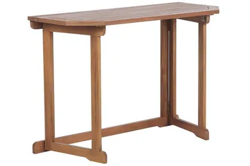 Manuele Hopfällbart Balkongbord och Trädgårdsbord 110 cm Trä - Ljusbrun - Utemöbler & utemiljö - Balkong & altan - Balkongmöbler - Balkongbord