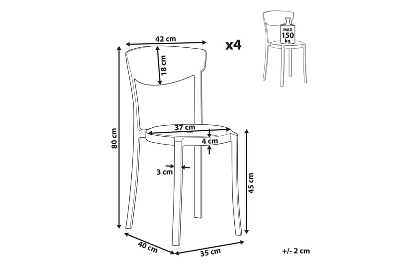 Maple Creek Matstol Utomhus - Svart - Utemöbler & utemiljö - Balkong & altan - Balkongmöbler - Balkongstol