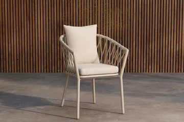 Matstol Linos Utomhus - vit - Utemöbler & utemiljö - Balkong & altan - Balkongmöbler - Balkongstol