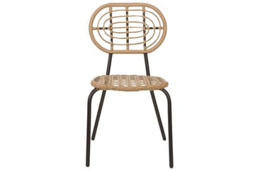 Matstol Utomhus Leamington 4 st - Natural/Beige/Svart - Utemöbler & utemiljö - Balkong & altan - Balkongmöbler - Balkongstol