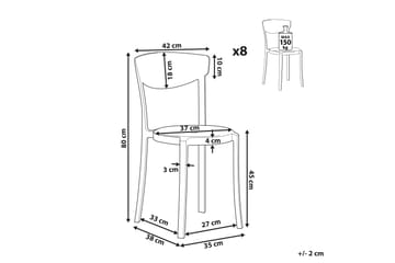Matstol Utomhus Maple Creek - Mörkgrå - Utemöbler & utemiljö - Balkong & altan - Balkongmöbler - Balkongstol