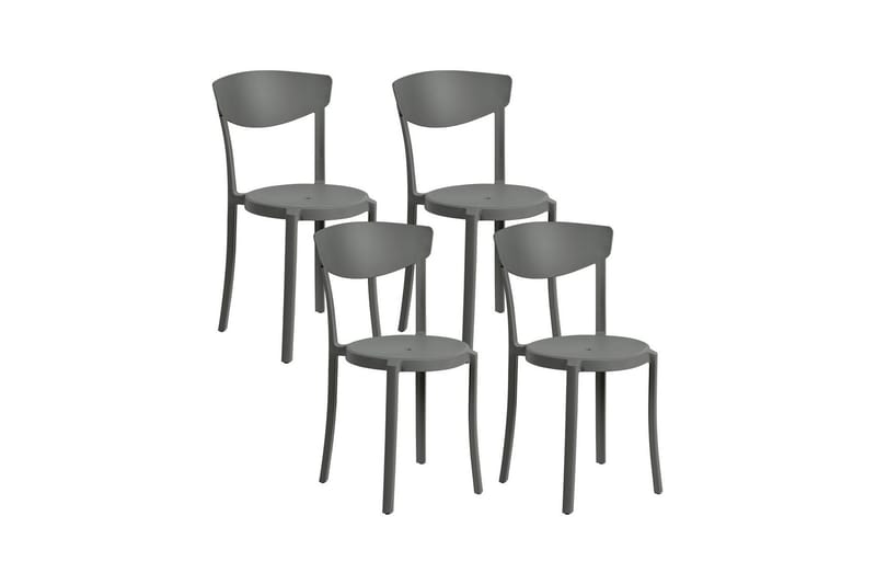 Matstol Utomhus Maple Creek - Mörkgrå - Utemöbler & utemiljö - Balkong & altan - Balkongmöbler - Balkongstol