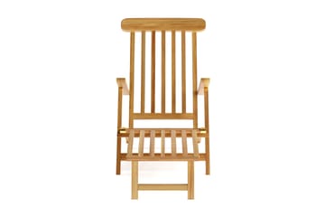 Menorca Hopfällbar Karmstol - Solstol i trä Utomhus - Teak / Natur - Utemöbler & utemiljö - Balkong & altan - Balkongmöbler - Balkongstol