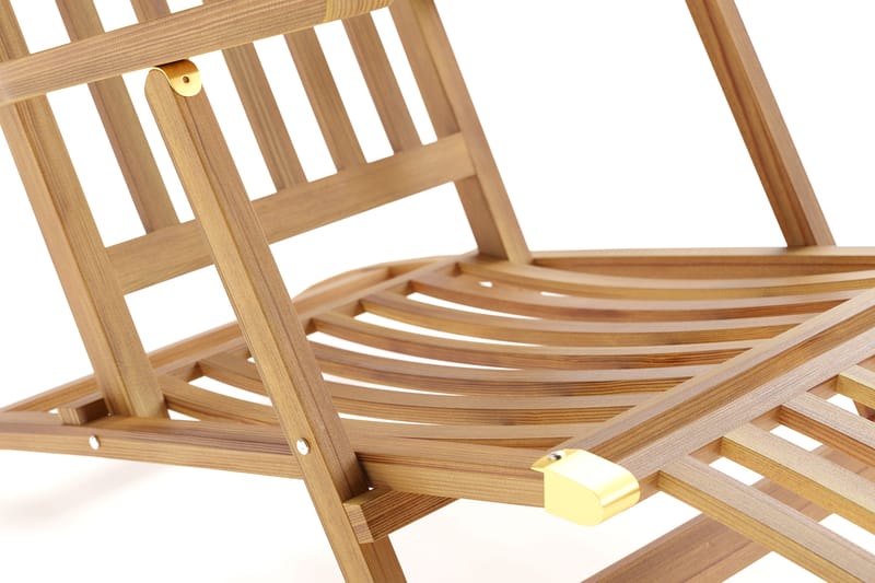 Menorca Hopfällbar Karmstol - Solstol i trä Utomhus - Teak / Natur - Utemöbler & utemiljö - Balkong & altan - Balkongmöbler - Balkongstol