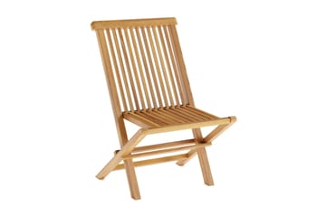 Menorca Hopfällbar Matstol i trä Utomhus - Teak / Natur - Utemöbler & utemiljö - Balkong & altan - Balkongmöbler - Balkongstol
