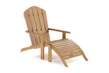 Menorca Karmstol - Solstol i trä Utomhus - Teak / Natur - Utemöbler & utemiljö - Balkong & altan - Balkongmöbler - Balkongstol