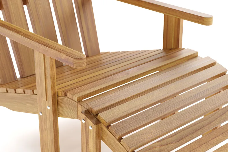 Menorca Karmstol - Solstol i trä Utomhus - Teak / Natur - Utemöbler & utemiljö - Balkong & altan - Balkongmöbler - Balkongstol