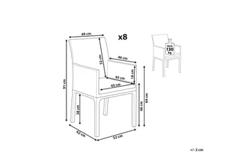 Monteroni Karmstol Utomhus - Grå/Vit - Utemöbler & utemiljö - Balkong & altan - Balkongmöbler - Balkongstol