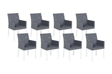 Monteroni Karmstol Utomhus - Grå/Vit - Utemöbler & utemiljö - Balkong & altan - Balkongmöbler - Balkongstol