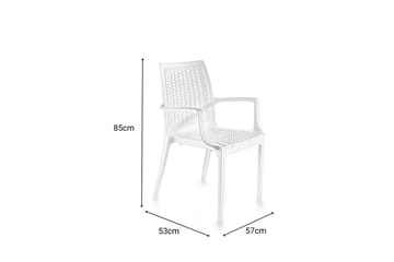 Omber Karmstol Utomhus - Vit - Utemöbler & utemiljö - Balkong & altan - Balkongmöbler - Balkongstol