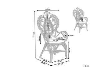 Påfågelstol Carrara - Utemöbler & utemiljö - Balkong & altan - Balkongmöbler - Balkongstol