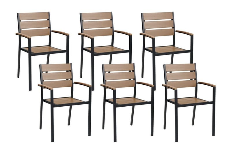 Pereta Karmstol Utomhus - Ljusbrun/Svart - Utemöbler & utemiljö - Balkong & altan - Balkongmöbler - Balkongstol