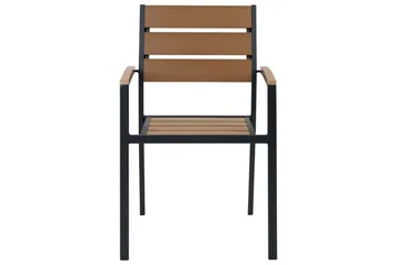 Pereta Karmstol Utomhus - Ljusbrun/Svart - Utemöbler & utemiljö - Balkong & altan - Balkongmöbler - Balkongstol