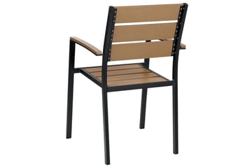 Pereta Karmstol Utomhus - Ljusbrun/Svart - Utemöbler & utemiljö - Balkong & altan - Balkongmöbler - Balkongstol