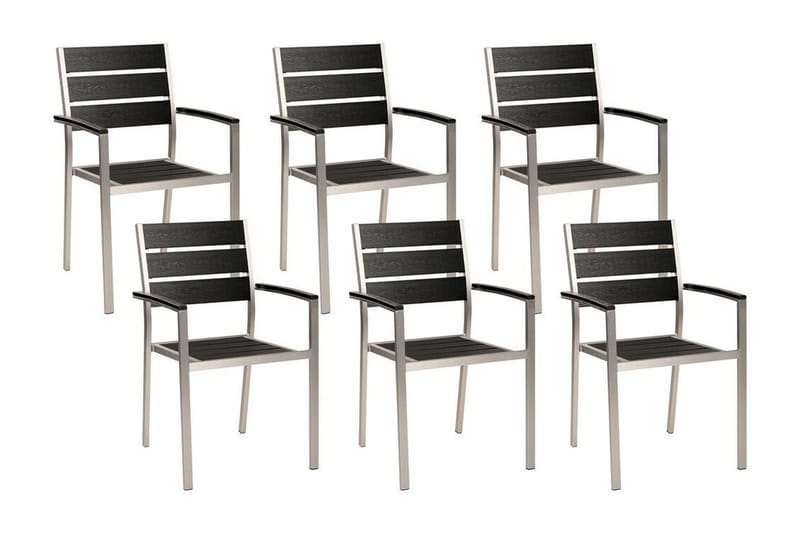 Pereta Karmstol Utomhus - Svart/Silver - Utemöbler & utemiljö - Balkong & altan - Balkongmöbler - Balkongstol