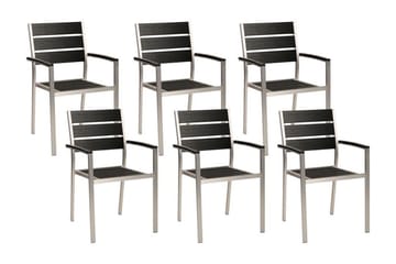 Pereta Karmstol Utomhus - Svart/Silver - Utemöbler & utemiljö - Balkong & altan - Balkongmöbler - Balkongstol