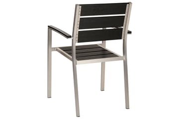 Pereta Karmstol Utomhus - Svart/Silver - Utemöbler & utemiljö - Balkong & altan - Balkongmöbler - Balkongstol