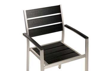 Pereta Karmstol Utomhus - Svart/Silver - Utemöbler & utemiljö - Balkong & altan - Balkongmöbler - Balkongstol