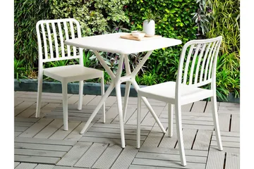 Pesaro Matstol Utomhus - Vit - Utemöbler & utemiljö - Balkong & altan - Balkongmöbler - Balkongstol