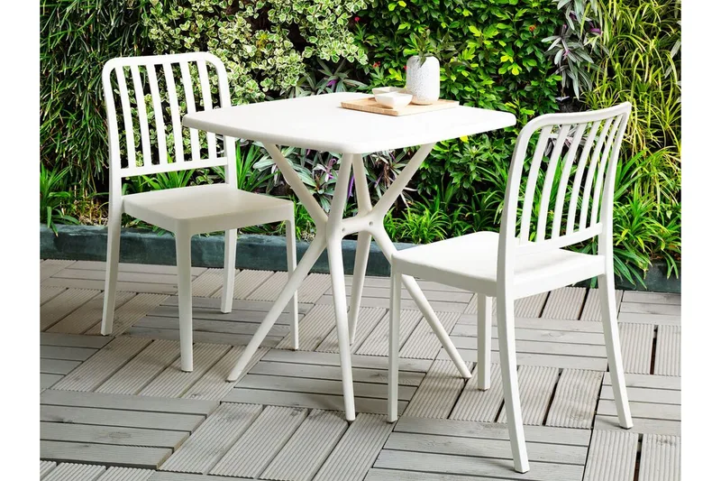 Pesaro Matstol Utomhus - Vit - Utemöbler & utemiljö - Balkong & altan - Balkongmöbler - Balkongstol