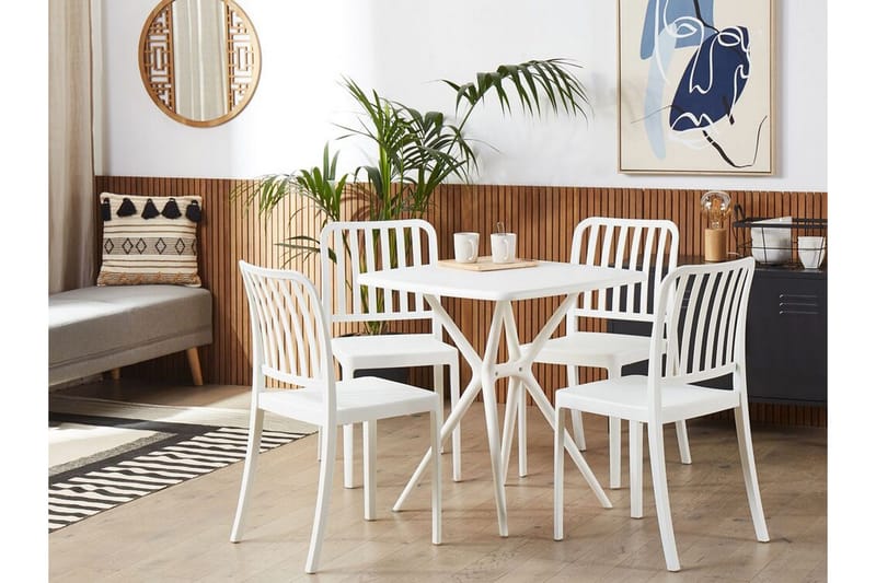 Pesaro Matstol Utomhus - Vit - Utemöbler & utemiljö - Balkong & altan - Balkongmöbler - Balkongstol