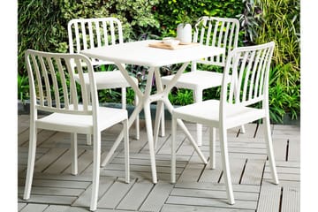 Pesaro Matstol Utomhus - Vit - Utemöbler & utemiljö - Balkong & altan - Balkongmöbler - Balkongstol