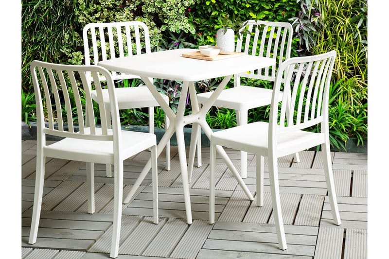 Pesaro Matstol Utomhus - Vit - Utemöbler & utemiljö - Balkong & altan - Balkongmöbler - Balkongstol