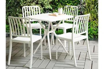 Pesaro Matstol Utomhus - Vit - Utemöbler & utemiljö - Balkong & altan - Balkongmöbler - Balkongstol