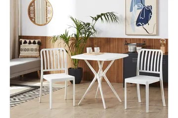 Pesaro Matstol Utomhus - Vit - Utemöbler & utemiljö - Balkong & altan - Balkongmöbler - Balkongstol