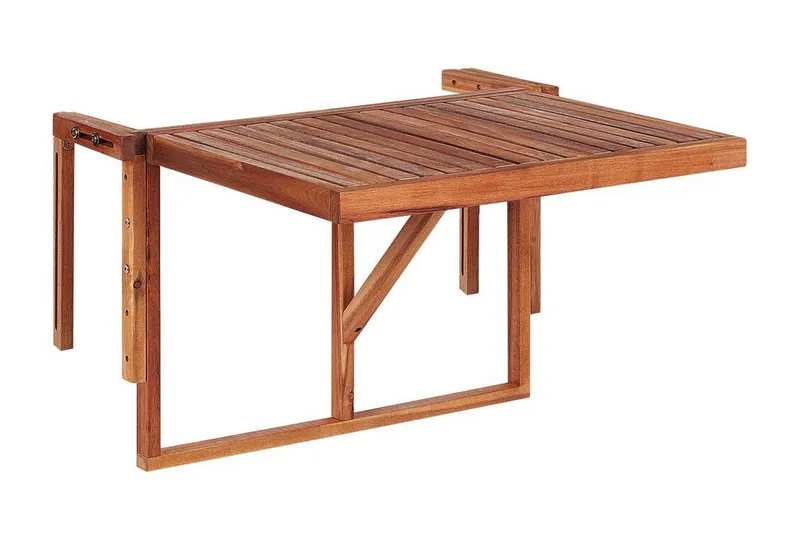 Ponoka Balkongbord Hängande och Utebord 70 cm Trä - Mörkbrun - Utemöbler & utemiljö - Balkong & altan - Balkongmöbler - Balkongbord