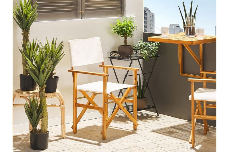 Ponoka Hängande Balkongbord och Utebord 70 cm Trä - Ljusbrun - Utemöbler & utemiljö - Balkong & altan - Balkongmöbler - Balkongbord