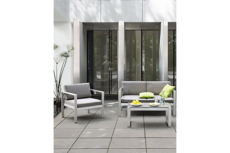 Racale Karmstol Utomhus - Ljusgrå - Utemöbler & utemiljö - Balkong & altan - Balkongmöbler - Balkongstol