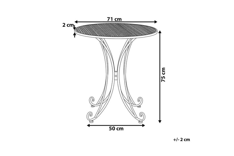 Runt bord Cilento - Utemöbler & utemiljö - Balkong & altan - Balkongmöbler - Balkongbord