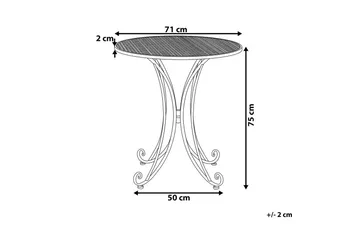 Runt bord Cilento - Utemöbler & utemiljö - Balkong & altan - Balkongmöbler - Balkongbord