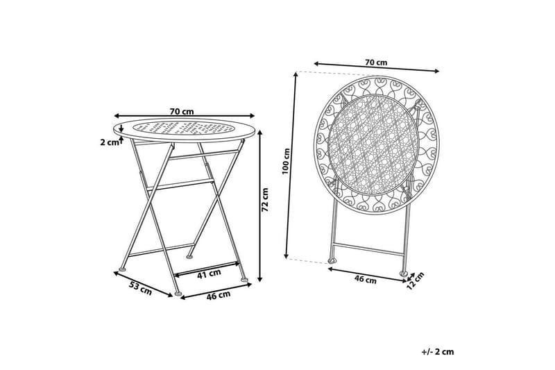 Runt bord Trieste - Utemöbler & utemiljö - Balkong & altan - Balkongmöbler - Balkongbord