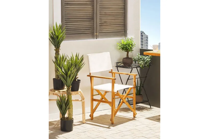 Salve Karmstol Utomhus - Ljusbrun/Vit - Utemöbler & utemiljö - Balkong & altan - Balkongmöbler - Balkongstol