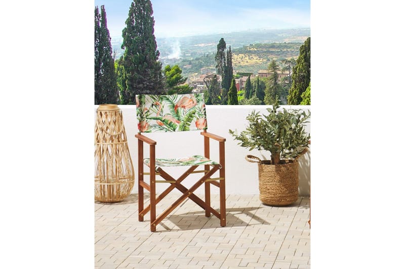 Salve Karmstol Utomhus - Mörkbrun/Grön/Rosa - Utemöbler & utemiljö - Balkong & altan - Balkongmöbler - Balkongstol