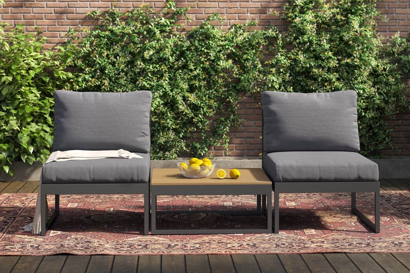 Samira Caféset Utomhus - Grå - Utemöbler & utemiljö - Utegrupp - Cafegrupp & cafeset