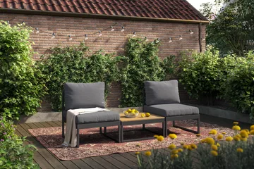 Samira Caféset Utomhus - Grå - Utemöbler & utemiljö - Utegrupp - Cafegrupp & cafeset