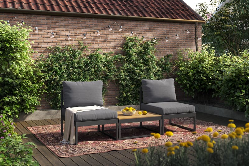 Samira Caféset Utomhus - Grå - Utemöbler & utemiljö - Utegrupp - Cafegrupp & cafeset