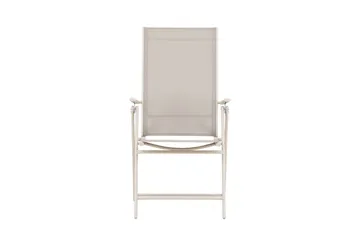 Sanna Positionsstol Utomhus med fällbar rygg i stål - Beige - Utemöbler & utemiljö - Utestol & trädgårdsstol - Positionsstol