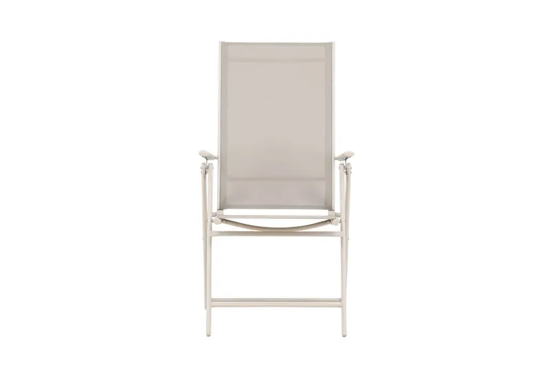 Sanna Positionsstol Utomhus med fällbar rygg i stål - Beige - Utemöbler & utemiljö - Utestol & trädgårdsstol - Positionsstol