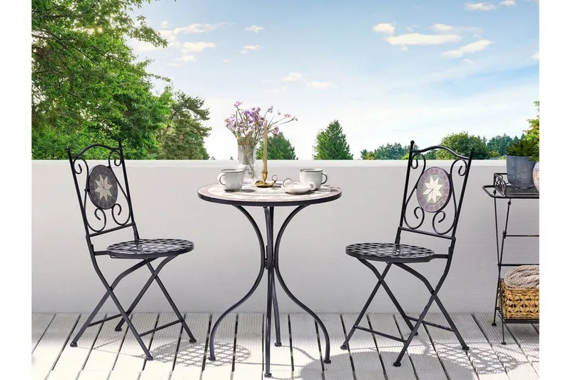 Sannicola Matstol Utomhus - Svart - Utemöbler & utemiljö - Balkong & altan - Balkongmöbler - Balkongstol