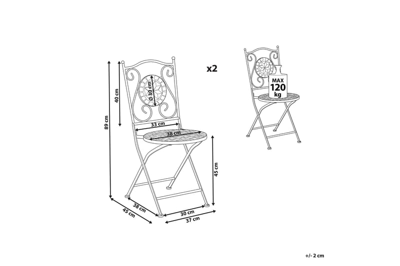 Sannicola Matstol Utomhus - Svart - Utemöbler & utemiljö - Balkong & altan - Balkongmöbler - Balkongstol