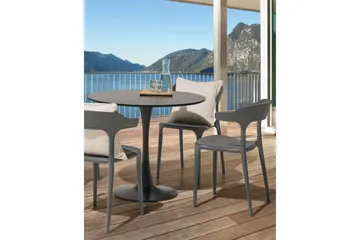 Squinzano Karmstol Utomhus - Grå - Utemöbler & utemiljö - Balkong & altan - Balkongmöbler - Balkongstol