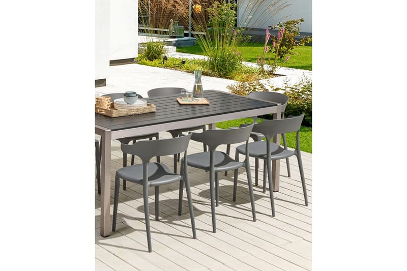 Squinzano Karmstol Utomhus - Grå - Möbler - Fåtölj & stolar - Matstol & köksstol