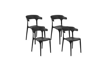 Squinzano Karmstol Utomhus - Svart - Utemöbler & utemiljö - Balkong & altan - Balkongmöbler - Balkongstol