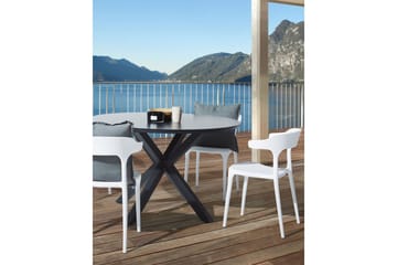 Squinzano Karmstol Utomhus - Vit - Utemöbler & utemiljö - Balkong & altan - Balkongmöbler - Balkongstol